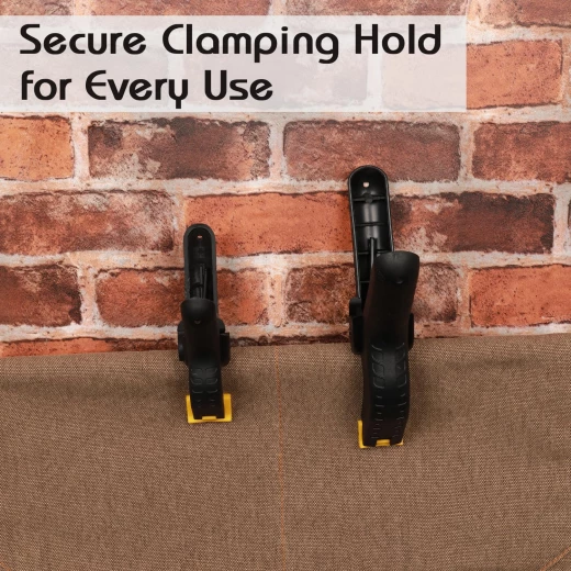 Deli EDL110006 6 Inch Spring Clamp Nylon Clip 14Kg Clamping Force 50mm Jaw Range Quick Release, durable body for woodworking photography backdrops and material holding, strong grip and easy operation for various tasks - Deli - Image 2