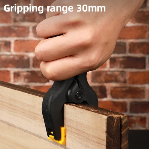 Deli 4 Inch Nylon Spring Clamp Quick Release Clamping Tool for Woodworking and DIY Projects, Heavy Duty Grip, Durable Construction, Easy 1 Hand Operation, Pack of 10 - Deli - Image 3