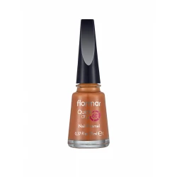 Flormar Quick Dry Nail Enamel QD47 Cookie Time Fast Drying Nail Polish High Pigment Glossy Finish Long Lasting Shine Lightweight Formula Neutral Beige Shade