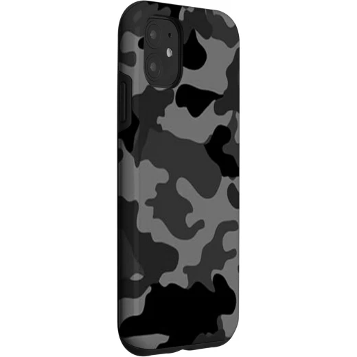 Army iPhone 11 Case Military Grey Camo Protective Cover, durable shock and scratch resistant design, stylish military look, comfortable grip, full protection case for everyday phone use and safety - Lolo shop accessories - Image 3