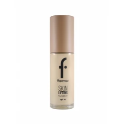 Flormar Skin Lifting Foundation 020 Pure Beige Lifting Effect Foundation with Collagen Niacinamide Hyaluronic Acid Medium Buildable Coverage SPF30 Natural Finish
