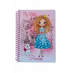 Kids spiral notebook 80 sheets with fun cartoon illustrations inside, high-quality lined pages perfect for school and creativity - Amigo