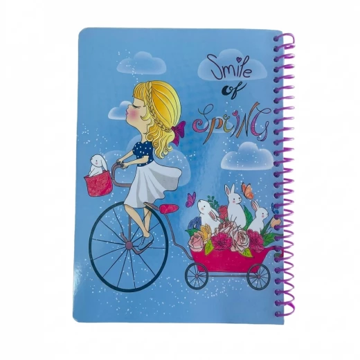 Kids spiral notebook 80 sheets with fun cartoon illustrations inside, high-quality lined pages perfect for school and creativity Kids spiral notebook 80 sheets with fun cartoon illustrations inside, high-quality lined pages perfect for school and creativity