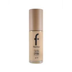 Flormar Skin Lifting Foundation 080 Golden Beige Lifting Effect Foundation with Herbal Collagen Hyaluronic Acid Niacinamide Medium Buildable Coverage Natural Radiant Finish SPF30