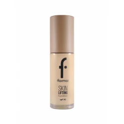 Flormar Skin Lifting Foundation 040 Soft Beige Lifting Effect Foundation with Herbal Collagen Hyaluronic Acid Niacinamide Medium Buildable Coverage Natural Radiant Finish SPF30