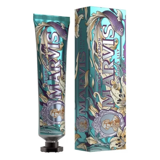 معجون أسنان مارفيس Garden Collection Senius Night 75 مل – معجون أسنان ليلي فاخر بنكهة عشبية منعشة، يساعد على تنظيف الأسنان وإنعاش النفس ودعم صحة الفم أثناء الليل للحصول على إحساس نظافة وانتعاش معجون أسنان مارفيس Garden Collection Senius Night 75 مل – معجون أسنان ليلي فاخر بنكهة عشبية منعشة، يساعد على تنظيف الأسنان وإنعاش النفس ودعم صحة الفم أثناء الليل للحصول على إحساس نظافة وانتعاش