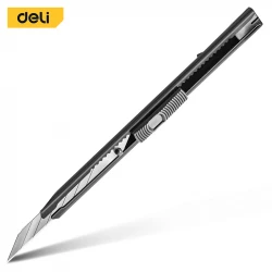 Deli 9mm SK5 Snap-Off Blade Utility Knife, Auto-Lock, Standard Size