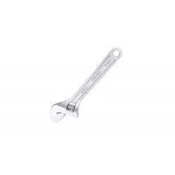 Deli Adjustable Wrench 8 Inch EDL008A, Drop Forged Steel, Chrome Finish, 0-28mm Jaw