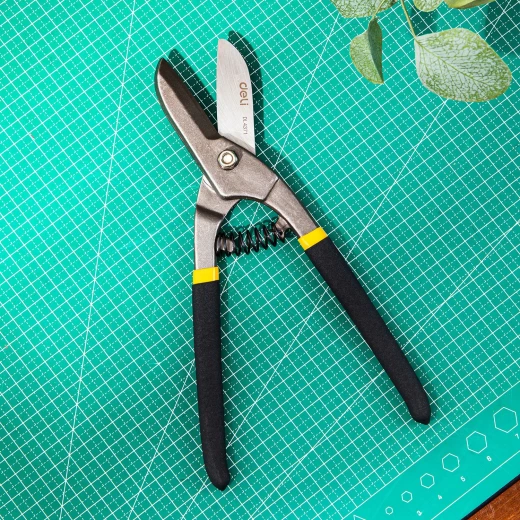 Deli Tin Snip 10 Inch (255mm) Alloy Steel Cutting Edge for Metal and Sheet Cutting - Deli - Image 2