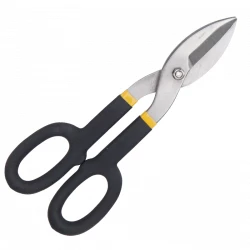 Deli 10 Inch Tin Snip EDL25910, Carbon Steel Blades, Two-Color Grip