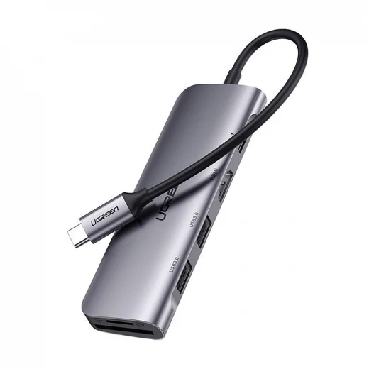 محول يو جرين 6 في 1 USB-C منفذ HDMI 4K قارئ بطاقات SD/TF 3 منافذ USB 3.0 - يوجرين - Image 8