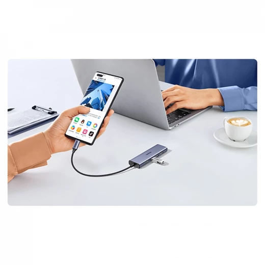 محول يو جرين CM511 USB-C إلى HDMI مع 3 منافذ USB-A 3.0 وقارئ بطاقات SD/TF - يوجرين - Image 2