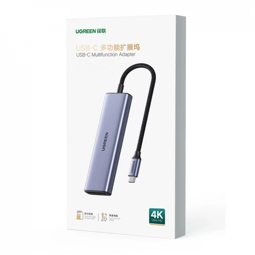 محول يو جرين CM511 USB-C إلى HDMI مع 3 منافذ USB-A 3.0 وقارئ بطاقات SD/TF - يوجرين - Image 6