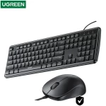 مجموعة لوحة مفاتيح وفأرة لاسلكية UGREEN MK331 – أسود | تصميم مريح للاستخدام المكتبي والمنزلي بجودة عالية وأداء سلس - يوجرين