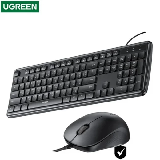 مجموعة لوحة مفاتيح وفأرة لاسلكية UGREEN MK331 – أسود | تصميم مريح للاستخدام المكتبي والمنزلي بجودة عالية وأداء سلس مجموعة لوحة مفاتيح وفأرة لاسلكية UGREEN MK331 – أسود | تصميم مريح للاستخدام المكتبي والمنزلي بجودة عالية وأداء سلس