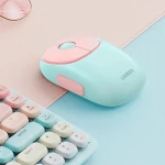 فأرة يو جرين MU102 FUN+ لاسلكية بتقنية البلوتوث 2.4 جيجاهرتز وردية قابلة لإعادة الشحن - يوجرين