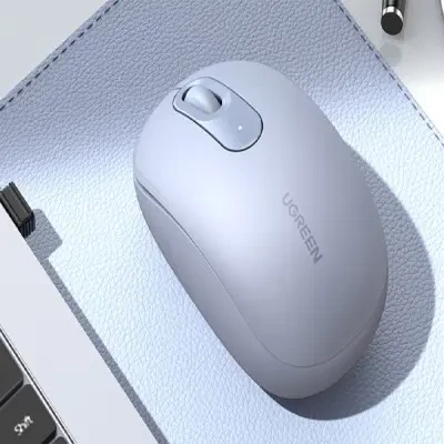 فأرة يو جرين MU105 لاسلكية 2.4 جيجا هرتز زرقاء ترابية تصميم مريح 2400 نقطة في البوصة - يوجرين - Image 5