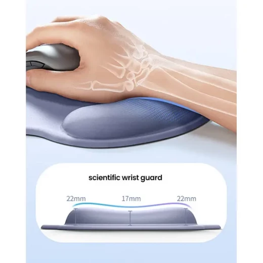 UGREEN Ergonomic Mouse Pad with Wrist Rest – LP668 (25245) Comfortable Wrist Support Non-Slip Base for Laptop and Computer Use - Ugreen - Image 5