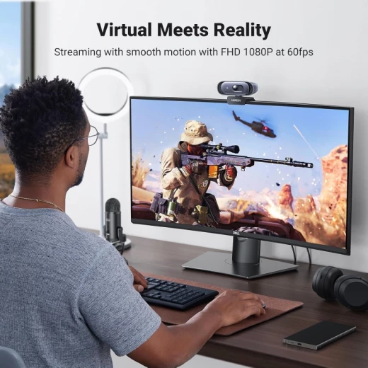 UGREEN USB Webcam Full HD 1080P with Built-in Microphones for Laptop and Desktop - Ugreen - Image 8