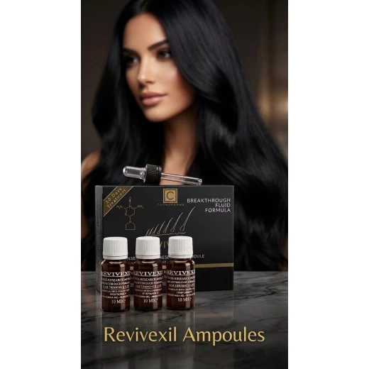 كوزموفارما ريفيفكسيل أمبولات لتقوية وتحفيز نمو الشعر – 3 عبوات (10 مل لكل عبوة) | تركيبة علاجية مكثفة تساعد على تقوية الشعر، تقليل التساقط، ودعم نمو شعر أكثر كثافة وصحة مع الاستخدام المنتظم كوزموفارما ريفيفكسيل أمبولات لتقوية وتحفيز نمو الشعر – 3 عبوات (10 مل لكل عبوة) | تركيبة علاجية مكثفة تساعد على تقوية الشعر، تقليل التساقط، ودعم نمو شعر أكثر كثافة وصحة مع الاستخدام المنتظم