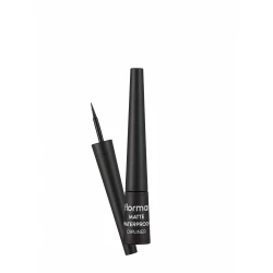 Flormar Matte Waterproof Dipliner Black, Long Lasting, Smudge-Proof Eyeliner, 2.5 ML