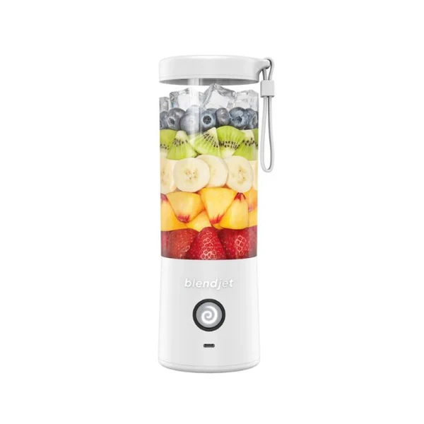 BlendJet V2 Portable Blender WHITE 16oz, USB-C Rechargeable, Food Processor - BlendJet