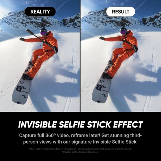 حزمة كاميرا Insta360 X5 360° المقاومة للماء 8K Essentials باللون الأسود - انستا 360 - Image 2