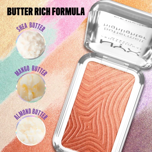 هايلايتر NYX Butta IN Bronze Buttermelt بوزن 5 جم، كريمي، يدوم طويلاً، لون برونزي لامع - ان واي اكس - Image 4