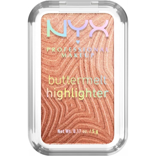 هايلايتر NYX Butta IN Bronze Buttermelt بوزن 5 جم، كريمي، يدوم طويلاً، لون برونزي لامع