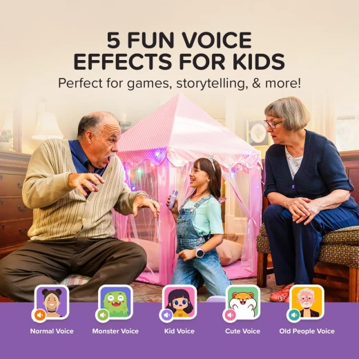 myFirst Voice 2 Kids Karaoke Machine – Wireless Microphone, Purple, Portable Karaoke Speaker for Kids, Fun Singing and Music Experience, Easy Controls, Safe and Child-Friendly Design, Perfect for Home Entertainment and Parties - myFirst - Image 6