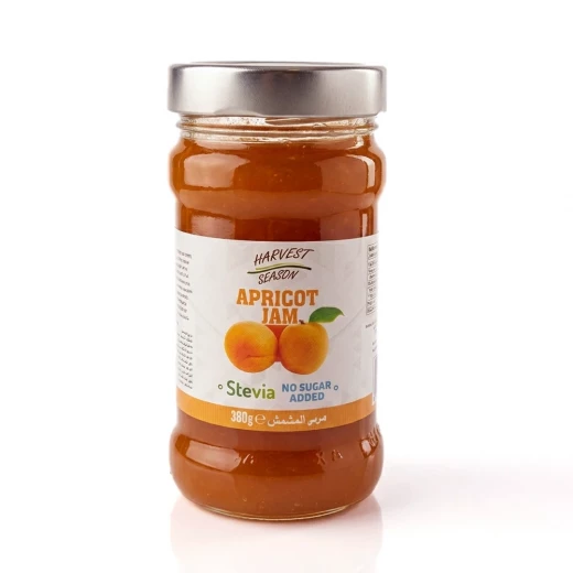 Harvest Sugar Free Apricot Jam 380g, A Delightful and Healthy Fruit Spread, Naturally Sweetened with No Added Sugar, Perfect for Toast, Biscuits, and Baking, Enjoy the Rich Flavor Harvest Sugar Free Apricot Jam 380g, A Delightful and Healthy Fruit Spread, Naturally Sweetened with No Added Sugar, Perfect for Toast, Biscuits, and Baking, Enjoy the Rich Flavor