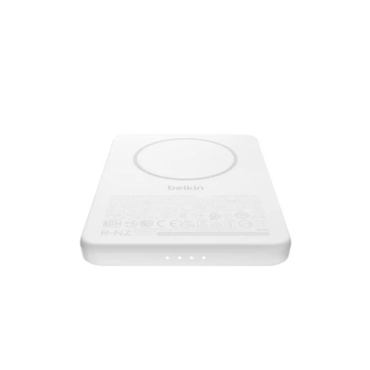 بنك طاقة Belkin BoostCharge مغناطيسي 5000 مللي أمبير في الساعة، شاحن محمول نحيف، أبيض - بيلكين - Image 2