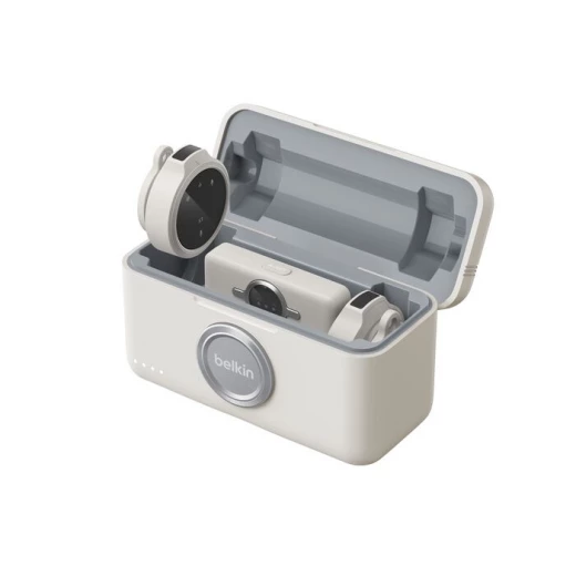 ميكروفون Belkin Stage اللاسلكي القابل للارتداء مزدوج لأجهزة iPhone و Android بطارية 36 ساعة - بيلكين - Image 3