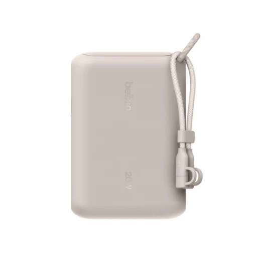 بنك طاقة بيلكن بوست تشارج 10K مع شاشة رقمية، 20 واط USB-C، رملي - بيلكين - Image 7