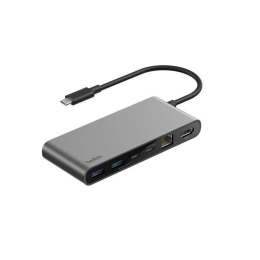 محول بيلكن كونكت 8 منافذ USB C مع إيثرنت 2.5 جيجابايت، أسود، يتضمن 2 منفذ USB A، يدعم دقة تصل إلى 8K، متوافق مع أجهزة متعددة محول بيلكن كونكت 8 منافذ USB C مع إيثرنت 2.5 جيجابايت، أسود، يتضمن 2 منفذ USB A، يدعم دقة تصل إلى 8K، متوافق مع أجهزة متعددة