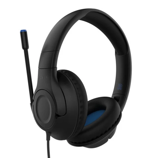 سماعات رأس Belkin Gaming Inspire السلكية للأطفال مع دونجل USB C، أسود سماعات رأس Belkin Gaming Inspire السلكية للأطفال مع دونجل USB C، أسود