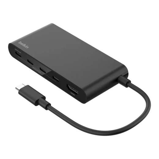 محول بيلكن 5 منافذ USB C مع HDMI 4K لأجهزة الكمبيوتر المحمولة، ماك بوك والمزيد محول بيلكن 5 منافذ USB C مع HDMI 4K لأجهزة الكمبيوتر المحمولة، ماك بوك والمزيد