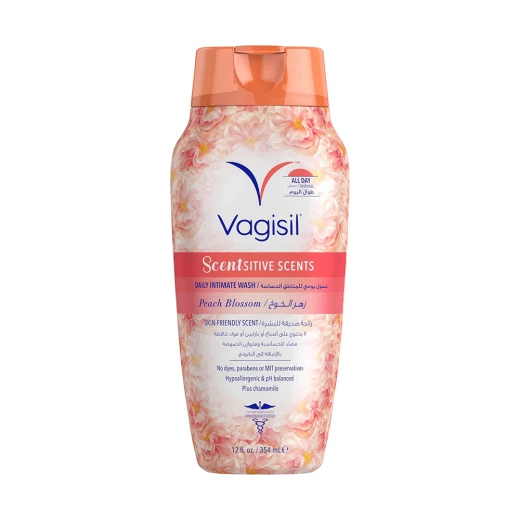 Vagisil Scentsitive Scents Peach Blossom Daily Wash 354ml, Gentle Cleanser for Sensitive Areas Vagisil Scentsitive Scents Peach Blossom Daily Wash 354ml, Gentle Cleanser for Sensitive Areas