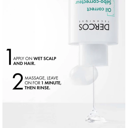 Vichy Dercos Oil Correct Shampoo for Oily Hair, Zinc PCA & Silica 200ml - Vichy - Image 4
