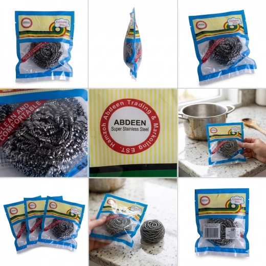 High-quality dishwashing sponge for easy cleaning of dishes and cookware, effectively removes grease and stains, durable, antibacterial, safe for daily use, suitable for all kitchen surfaces - Kitchen house - Image 2