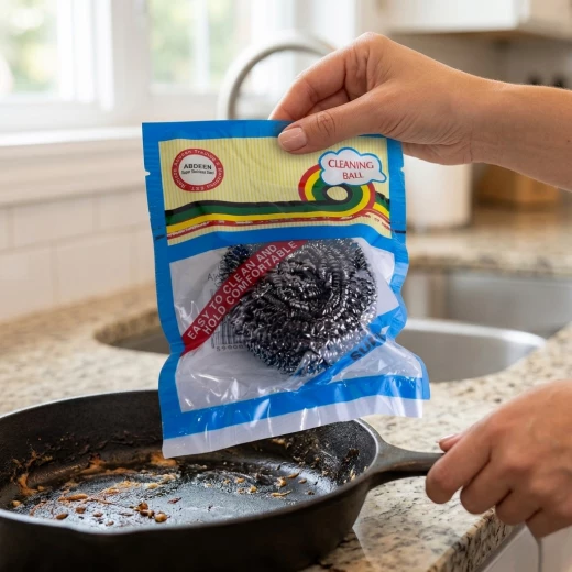 High-quality dishwashing sponge for easy cleaning of dishes and cookware, effectively removes grease and stains, durable, antibacterial, safe for daily use, suitable for all kitchen surfaces - Kitchen house - Image 3