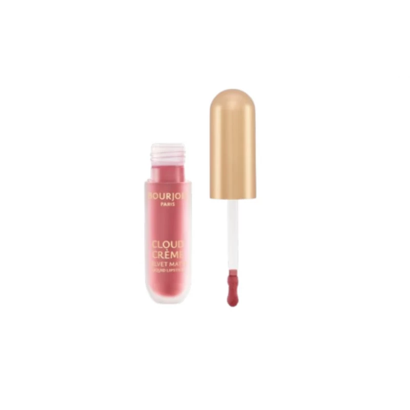 Bourjois Cloud Crème Velvet Matte Liquid Lipstick 02 Café Crème 3ml Lightweight Long Lasting Velvet Matte Lip Color Smooth Blur Effect Nude Brown Shade - Bourjois Paris