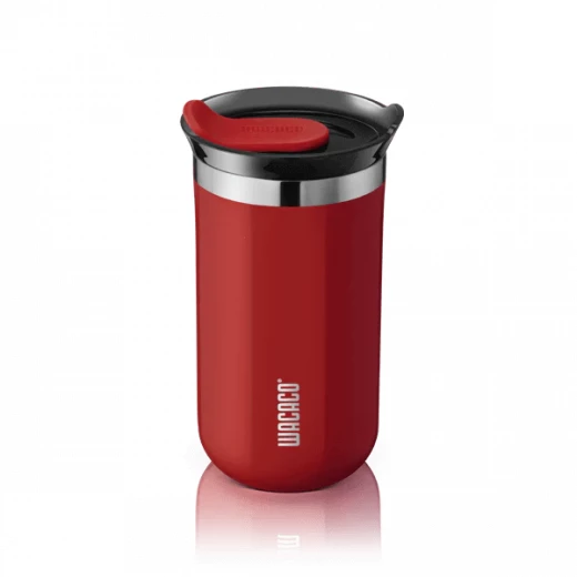Wacaco Octaroma Lungo Carmine Red 10oz Vacuum Insulated Travel Mug, Spill Proof Wacaco Octaroma Lungo Carmine Red 10oz Vacuum Insulated Travel Mug, Spill Proof