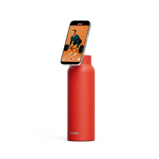 Ringo MagSafe Water Bottle + Magnetic Booster Ring – 709ml, RIN-RGO24SIP-OR, Insulated Stainless Steel Water Bottle with Magnetic Phone Mount Compatibility, Leakproof Portable Design for Daily Hydration, Travel and Gym Use - Ringo - Image 2