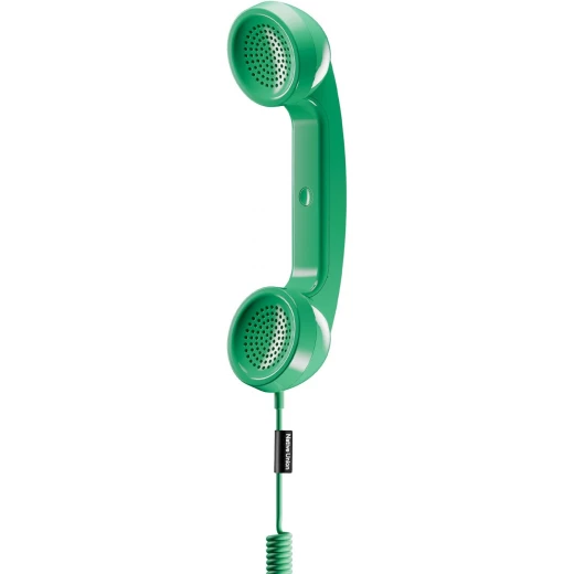 نيتف يونيون Pop Phone Retro Handset USB-C – لون Pine، سماعة هاتف بتصميم ريترو لأجهزة iPhone وiPad وSamsung، اتصال USB-C، تصميم مريح للمكالمات، إكسسوار أنيق ومحمول مع جودة صوت واضحة - نيتف يونيون - Image 3