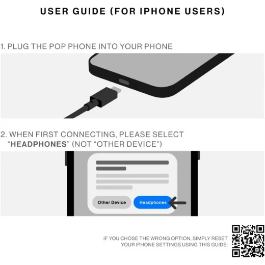 Native Union POP Phone Retro Handset with USB C, Slate Green - Native Union - Image 4