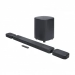 نظام مكبرات الصوت JBL Bar 1000MK2 الغامر مع مكبرات صوت محيطية قابلة للفصل وتقنية MultiBeam، صوت 7.1.4 قناة، لون أسود، مثالي لأجهزة التلفزيون الكبيرة - جي بي ال