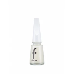 Flormar Nail Enamel 412 Sea Foam Polish, High Pigment, Glossy Finish, 11ml