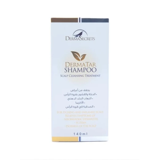 DermaSecrets DermaTar Shampoo 140ml Anti Dandruff Treatment for Scalp Care DermaSecrets DermaTar Shampoo 140ml Anti Dandruff Treatment for Scalp Care