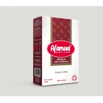 Al Ameed Turkish Coffee Medium Roast With Cardamom 250g Bag, Authentic Traditional Blend From The Middle East, Perfect for a Rich and Aromatic Experience, Enjoy 250 Grams - Al Ameed